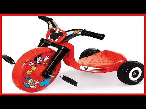 Fly Wheels Mickey Mouse 10 Junior Cruiser Ride-On Pedal-Powered Toddler Bike Trike
