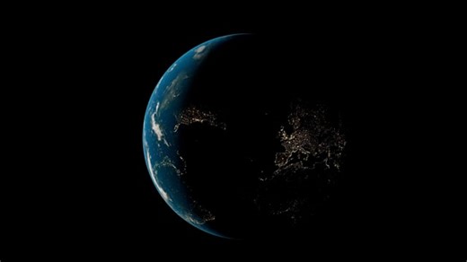 Earth, Solar System, Space. Free Stock Video