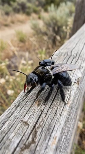 Hidden Empire of the Valley Carpenter Bee Xylocopa varipuncta — Micro Camera POV #beecolony