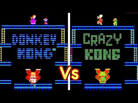 Donkey Kong(Original) Vs Crazy Kong(Official Clone)|Let's Compare