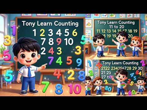 Tony Learns Counting 1 to 30 Adventure! 🔢 | Fun Numbers Learning Early Math Nursery Rhyme for Kids