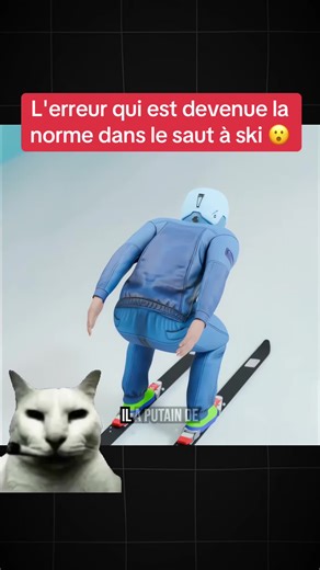 L'erreur qui est devenue la norme dans le saut à ski 😮 #education #explication #science #sport