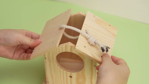 LotFancy Bird House Kit, DIY Wooden Birdhouse Kits, Arts and Crafts Painting Kits for Kids Ages 4+, Build and Paint, Including Paints & Brushes