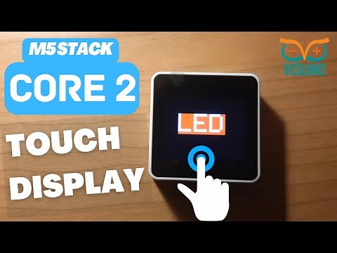How to Use Core2 Touch Screen ESP32 - M5Stack & Visuino