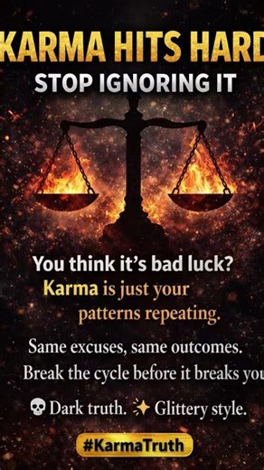 Karma Isn’t Luck — It’s Your Choices Repeating#karma #mindset #true#english##status #quotes #shorts