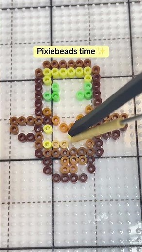 Simple PixieBeads Pattern for Beginners: Easy Pixel Art Craft Idea