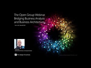 Webinar - Bridging business analysis and business architecture