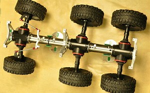 自制tatra6×6 差速锁功能演示 （太拖拉、太脱拉、泰拖拉）自制六驱RC遥控车02 疫情期间在家闲的造卡车系列