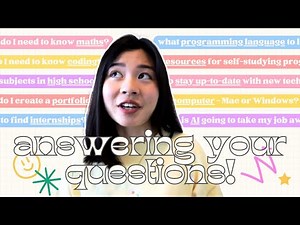 How to prep for CS? Do I need Maths? How to create a portfolio? Is AI going to take my job? | Q&A 💭