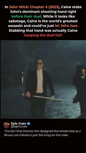 Why Caine Actually Sabotaged John Wick 🗡️💀 #JohnWick #DonnieYen #Shorts