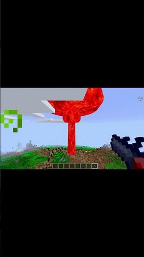 Fat man nuke explosion (hbm mod Minecraft Java ) #minecraft #nukes #minecraftjavamods #mcmods