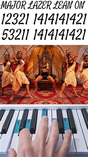 Major Lazer - Lean On 🎹 Easy Piano #shortsviral