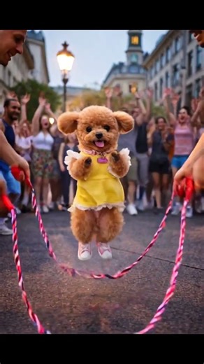 Dogs Doing Street Double Dutch 😮🔥 | 길거리 힙합 줄넘기
