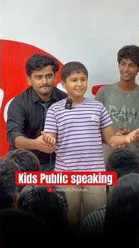Kids’ public speaking training | Confidence building activity | stage speaking #kidspublicspeaking
