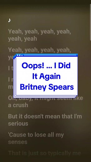 Oops! … I Did It Again - Britney Spears #sing #catkaraoke #karaoke #oopsididitagain #britneyspears
