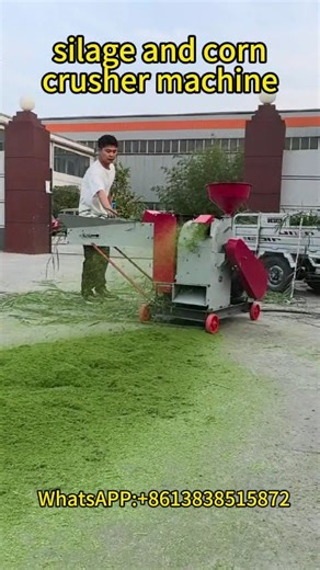 Automatic silage and corn crusher machine | forage grinder machine for crushing corn, silage, grass