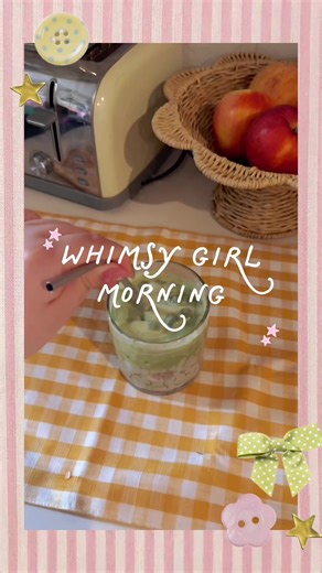a lil hopecore morning 🍵💕🌷✨ #whimsy #morningroutine #icedmatcha #booktok #kobo