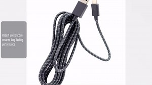 Deal4GO 9FT Durable Braided USB-C Charging Cable USB Type-C Cord for Xbox one Elite Series 2 Controller Switch Pro PS5 Controller (NO Packaging)