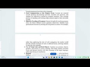 The Direct Method B.Ed. Third Year (English Education)