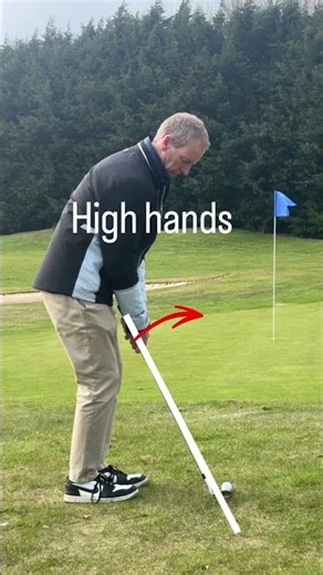 Make your practice swing count and use high hands for these little shots #shortgame