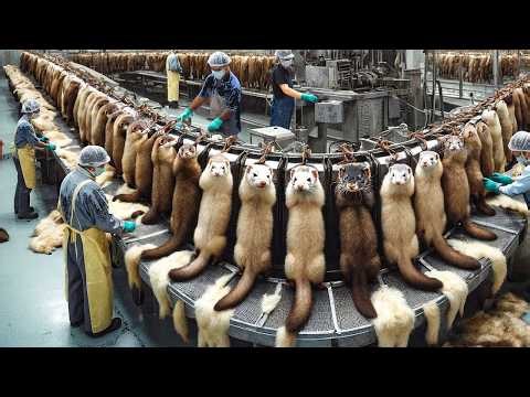 Inside the Modern Mink Factory: From Raw Pelts to Luxury Fashion (Full Process)