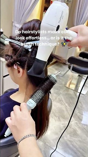 Round Brush Curl Technique for Soft Salon Blowout Hair