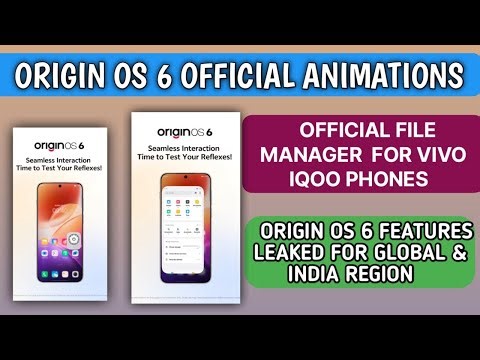 Finally File Manager Coming in Origin Os 6 in India & Origin Os 6 Pure Animation|Origin Os 6 Feature