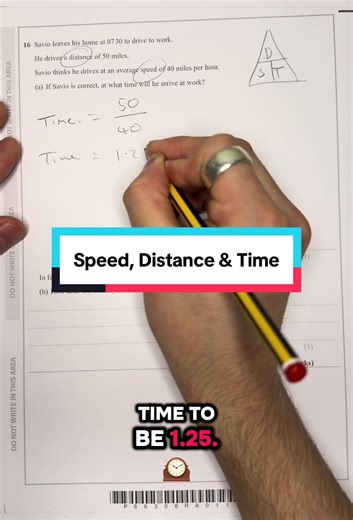 GCSE Maths: Speed, Distance & Time Conversions