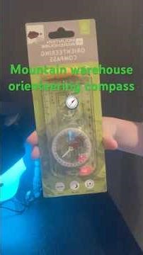 Mountain warehouse orienteering compass 🧭(not sponsored #compass #travel￼￼
