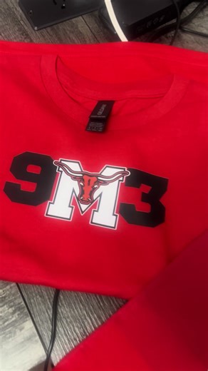 Custom spirit wear — Marshall made, Marshall proud ❤️🤘 Reppin’ the Mavericks in style! #MarshallTX #MaverickPride #CustomTees #DTFPrints