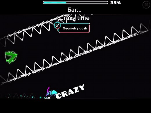 Crazy Time in Geometry Dash | Fun Gameplay Moments