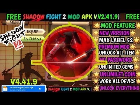 shadow fight 2 mod apk v2.41.9 | latest version, Game Client optimized, unlimited money and unlock