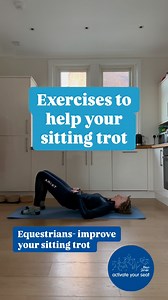🏇 Exercises to help with sitting trot ⁣ ⁣ As discussed yesterday, to be able to move with the horse and yet not look like we’re moving we need to have good eccentric control, control of the muscles into a lengthened position. We also want to improve our diaphragmatic breathing and allow our hips to move as the horse moves his hind limbs.⁣ ⁣ Here are 3 exercises that may help:⁣ ⁣ 1️⃣ Bridge march - push down through your heels and lift your bum until you have a straight line from shoulders to he