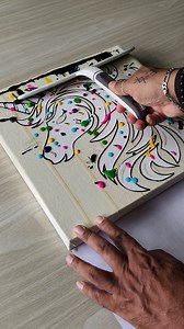 1.1M views · 15K reactions | Easy art in seconds ✨⚡ Easy unicorn painting 濾濾濾濾 . . . . . . . . . #acrylicpainting #easyart #dailyart #diy #viralreelsfacebook | Suraj fine arts | Facebook