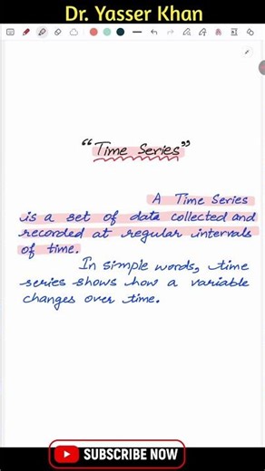 Time Series | Time Deries In Statistics | Understanding Time Series | Statistics #dryasserkhan