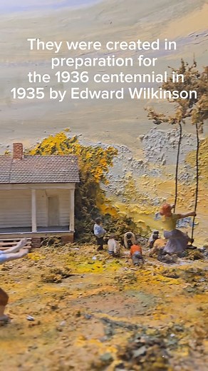 The eight dioramas in the San Jacinto Monument elevator lobby show detailed scenes of early Texan life. Carved by artist Edward Wilkinson and his staff in 1935 in preparation for the 1936 centennial, these dioramas were presented to the San Jacinto Museum by the Houston Public Library. Their creation was made possible by the Civil Works Administration in Harris County in conjunction with the Houston Chamber of Commerce. #texashistory #dioramas #texas #texasart | San Jacinto Battleground State Hi