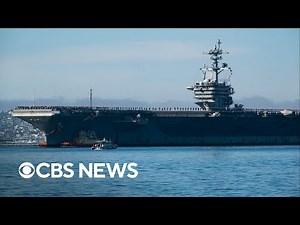 USS Abraham Lincoln aircraft carrier strike group arrives in Middle East
