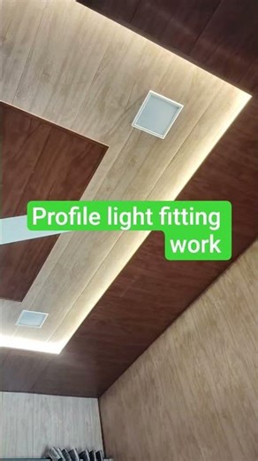 profile light fitting work|done celing profile light fitting work|electric fitting work