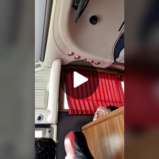 Inside a Moving Bus: Ceiling and Scenic Views