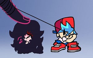 FNF动画 年幼版FNF vs 手指 Whitty和邪恶BF