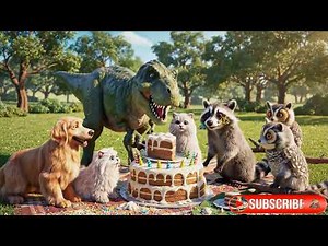 The Hungry T-Rex's Dessert Dilemma - DreamWorld #dianosaur