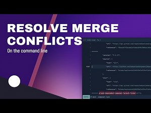 Resolving merge conflicts on the command line