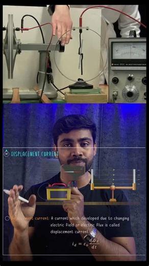 Dipak Kr. Lal | Physics Teacher | Fitness Enthusiast on Instagram: "Video credit - MIT Physics demo. First, an adjustable parallel-plate capacitor is held at a constant voltage. As the separation between the plates is widened, the electrometer shows charge (or current) flowing off of the plates, while the electroscope shows no change in voltage. Notice (by the deflection of the needle) that more charge flows off of the plates when they are closer together, and less when further apart. When the p