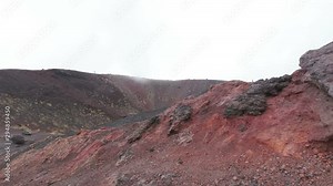 The Silvestri craters on the Etna volcano, in Sicily, Italy.