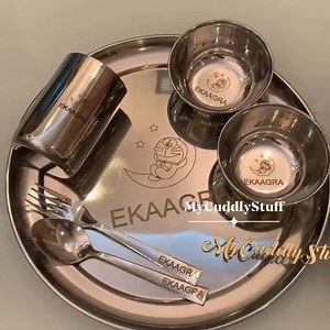 Utensils for your kid To see samples or to book , click on the link given https://api.whatsapp.com/send?phone=919599958342 Shveta | My Cuddly Stuff