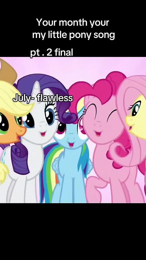My Little Pony Songs Month by Month Breakdown