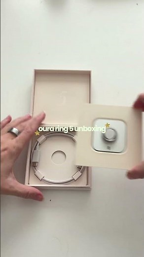 Oura ring 5 unboxing & size and color comparison to ouraring 4 #asmr