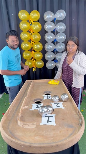 Next Level Steel ball vs pop balloon 🎈 challenge with mom - 6 #shorts