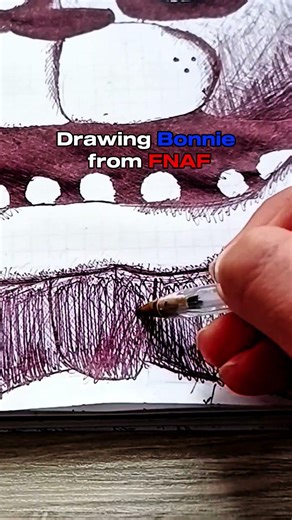 Drawing Bonnie from FNAF #art #fnaf #bonnie #drawing