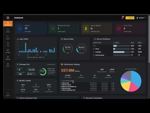 Borg Backup Server User Guide - The Dashboard